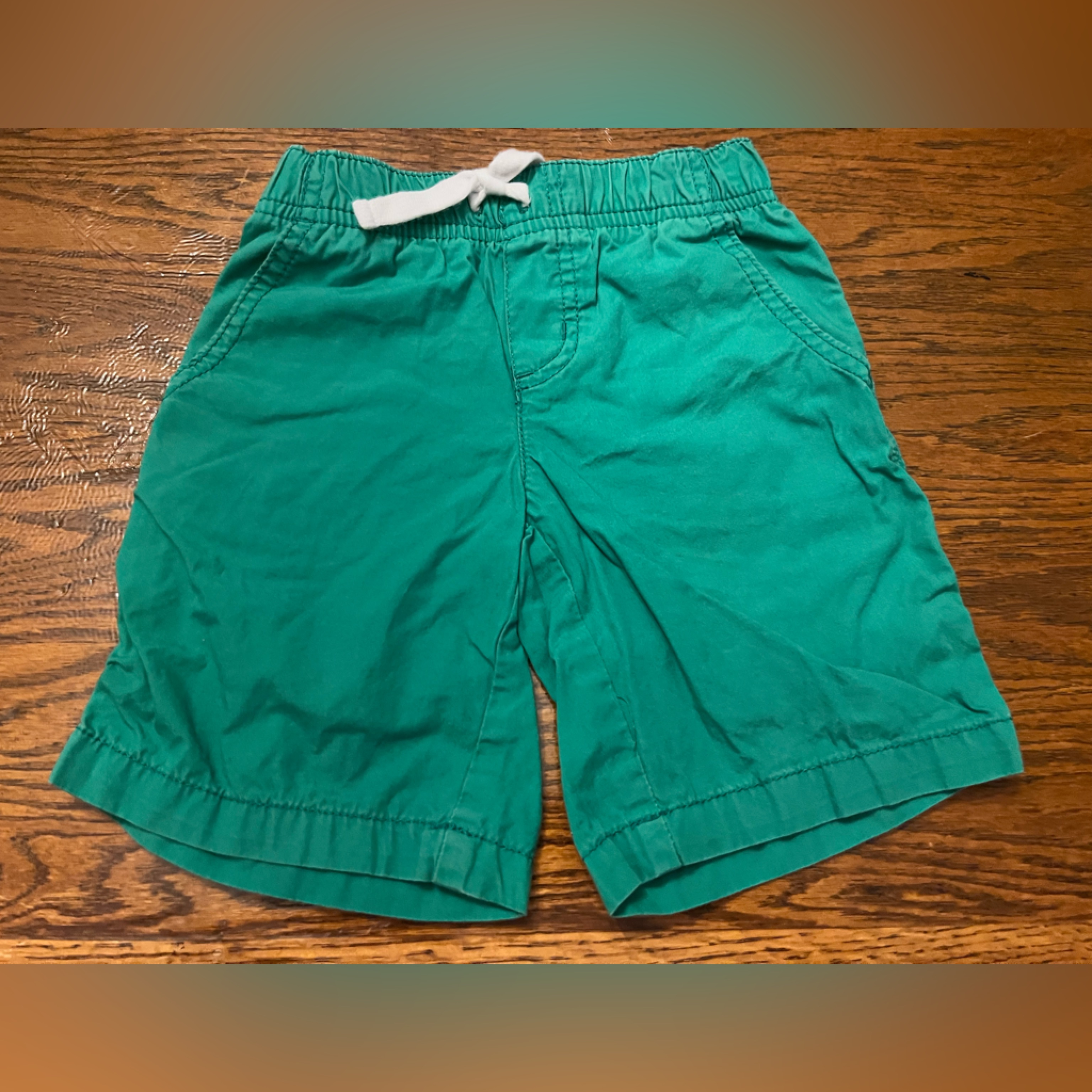 Crazy 8 Teal Kids Shorts With White Tie